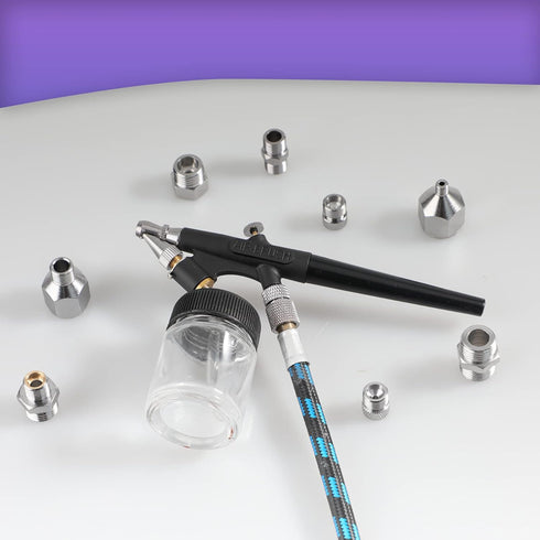 SAGUD 9pcs Airbrush Adapter Set Air Brush Fitting Connector Kit Airbrush Accessories for Mini Air Compressor and Air Hose Supplies...