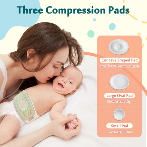 Mybow Umbilical Hernia Belt Baby, Infant Belly Button Band, Umbilical Cord Cover for Newborn Abdominal Binder, Hernia Support Truss, Belly Button ...