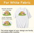 TranSmile PU-Heat Transfer Paper for T Shirts (50 Sheets, 8.5 x 11'') Printable Heat Transfer Vinyl for White Fabrics Iron on Transfers for Inkjet...