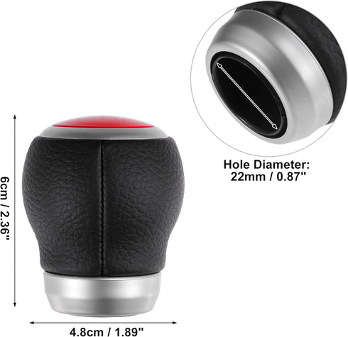 ACROPIX Black 6 Speed Manual Gear Shift Knob Stick Shifter Lever Head Ball Fit for Subaru Impreza WRX STI 2009-2021 for Subaru Forester 2010-2018 ...