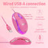 SOON GO Pink Mouse,Computer Mouse,with 1.5m Pink USB Cable - Compatible with Windows, Linux, Mac, Laptop, PC & Desktop - Ideal for Office, Home, B...