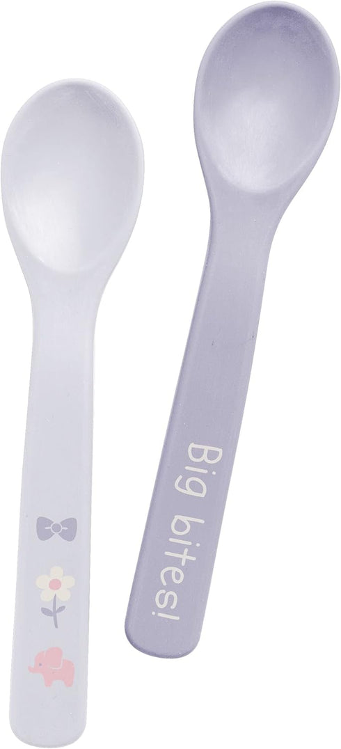 Stephen Joseph Baby Silicone Spoon Set, First Stage Feeding Spoons for Infants, Spoon Set Encourages Self-Feeding, Toddler Feeding Spoons, Elephan...
