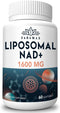 1600 mg Liposomal NAD Supplement, 98% Pure NAD+ Supplement, Superior Absorption, Alternative to Nicotinamide Riboside or NADH to Boost NAD+ for Ag...