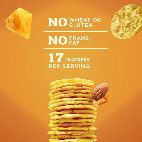 Blue Diamond Almond Nut Thins, Cheddar Cheese, 4.25 Oz...