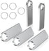 ABLAZE 8GB Flash Drive 5 Pack, Metal USB 2.0 Thumb Drives with Keychains USB Stick Pendrive (Sliver)...