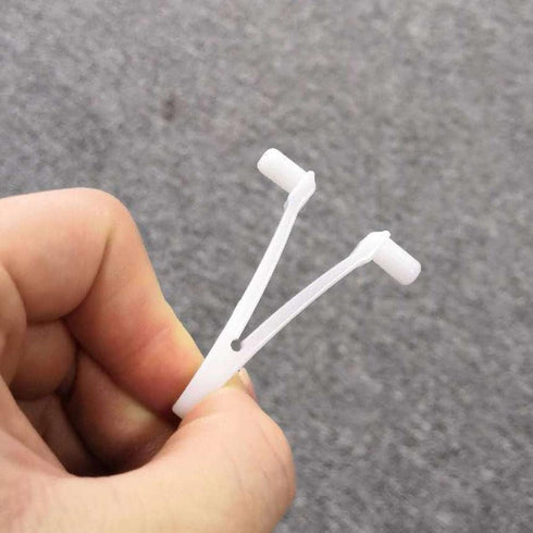 6Pcs White Pool Supply V Clip, Pool Butterfly Clip V Clip Pool Attachment Clips Replacement for Swimming Pool Spa Brush, Vacuum Head, V Clips and ...