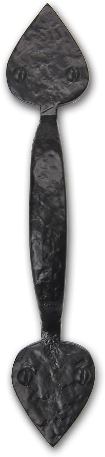Iron Valley - 9" Heart Door Pull Handle - Solid Cast Iron...