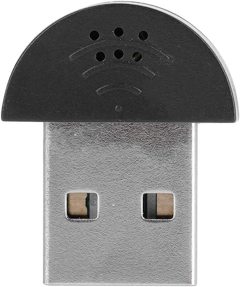 Mini Microphone, Portable USB Studio Speech 360° Omnidirectional Noise Cancellation Microphone Recording Audio MIC Adapter for Computer PC(black)...