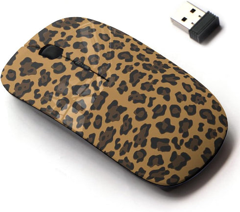 2.4G Wireless Mouse with Cute Pattern Design for All Laptops and Desktops with Nano Receiver - Animal Print Graphic...