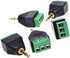 5 Pieces 3.5mm (1/8inches) Stereo Audio Male to AV 3-Screw Terminal Female Phoenix Adapter Connector...