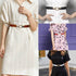 4 Pcs Women Retro Waist Belt Metal Buckle Skinny Stretchy Waist Belt for Dress (Black + Red + White + Khaki...