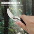 Outdoor Mini Camping Stainless Handle Survival Knife Multifunction Outdoor Tactical Rescue Tools Folding Hunting (new claw knife silver)...