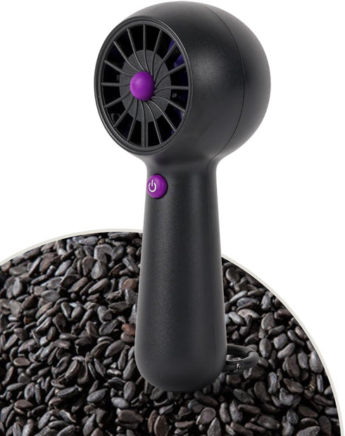 Portable Fan,Mini Small Handheld USB Rechargeable Personal Fan with 5 Speeds,10H Runtime Battery,Karabiner Design for Outdoor Commute Travel Offic...
