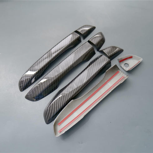 Door Handle Cover Trim for Honda Civic 2016 2017 2018 2019 2020(Carbon Fiber No Keyless Holes)...