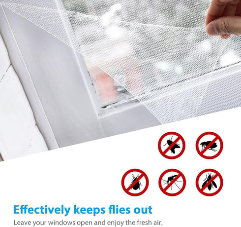 200X150cm Magnetic Window Screen DIY Screen Window with Tape Anti-Insect Bug Mosquito Door Curtain Net Mesh...