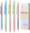 Gel Pens, 5 Pcs Retractable Gel Ink Pens, 0.7mm Fine Point Smooth Writing Pens,High-End Series for Journaling Note Taking, School Office Supplies ...