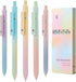 Gel Pens, 5 Pcs Retractable Gel Ink Pens, 0.7mm Fine Point Smooth Writing Pens,High-End Series for Journaling Note Taking, School Office Supplies ...