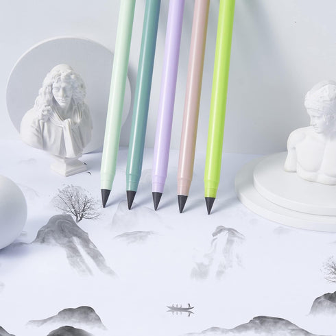 10PCS Replaceable Refills Technology Unlimited Writing Magic Pencil Inkless Pencil,Reusable Everlasting pencil Erasable Infinite Pens for Student ...