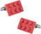 Cuff-Daddy Red Building Block Cufflinks with Presentation Gift Box Perfect for Travel...