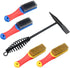 10.6 oz 300g Spring Handle Welding Chipping Hammer with 2 pack Nylon Clean Brush and 2 packs Steel Wire Brush 5 in 1 Kit...