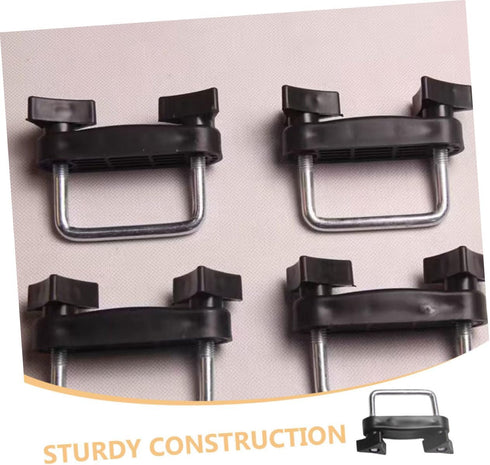 Luggage Rack Accessories Tools Car Automotive U Brackets Roof Rack Mounting Brackets Roof Rack Clamps Mounting Fitting Lock Nuts Roof Luggage Acce...