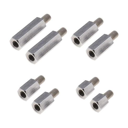 Create idea 8PCS Single Head Stud Hex Standoff Spacers Male to Female Thread 10mm 15mm 20mm 30mm M6 x M6 for PCB Hexagonal Fasteners Hardware Acce...