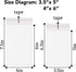 480 PCS Clear Resealable Cellophane Bags 2 Sizes with 180 PCS 3.5×5 Inches, 300 PCSS 4×6 Inches Good for Bakery, Snacks, Candle, Soap, Cookie, Car...