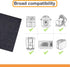 Heat Resistant Mat for Air Fryer with Kitchen Appliance Sliders Function, 1 Pcs Kitchen Countertop Heat Protector Mat Kitchen Hot Pads for Air Fry...