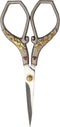 JubileeYarn Gold Dragon Relief w/Red Crystals Embroidery Craft Scissors - Silver - 1 Pair...