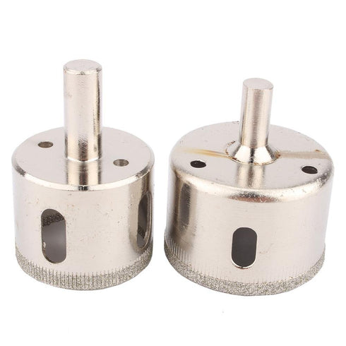 Glass Drill Bits,38 mm Marble Drill Bit Hole Saw 45mm 2Pcs/Set Hole Saw Set Coated Hole Saw Drill Bits Set Tool Compatible with Power ToolsMarble ...
