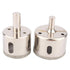 Glass Drill Bits,38 mm Marble Drill Bit Hole Saw 45mm 2Pcs/Set Hole Saw Set Coated Hole Saw Drill Bits Set Tool Compatible with Power ToolsMarble ...