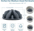 Jaoul Slow Feeder Dog Bowls Insert, Puzzle Slow Feeder with Octopus Suction Cups for Small Medium Large Size Dog Bowls (Medium(4.72 inch), Grey)...