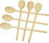 10 Inch Long Wooden Spoon Set by BICB | Natural Beechwood Mixing Spoons for Baking, Cooking & Stirring | Set of 6 Long Wooden Spoons | Cookware Sa...