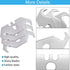 Utility Hook Blades Steel Hook Razor Blades Knife Blades for Roofing and Carpet with Plastic Box (30)...