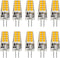 G4 LED Bulb 3W, 12V 20W G4 Halogen Bulb Equivalent, Warm White 3000K, Not Dimmable JC G4 Bi-Pin Base Light Bulb, 10-Pack...