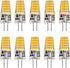 G4 LED Bulb 3W, 12V 20W G4 Halogen Bulb Equivalent, Warm White 3000K, Not Dimmable JC G4 Bi-Pin Base Light Bulb, 10-Pack...