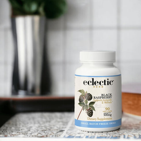 Eclectic Herb - Black Raspberry Capsules | Vegan Superfood Supplement | Nutrition, Vitamins + Minerals | Antioxidant + Immune Support | Organic, N...