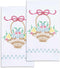 Jack Dempsey Needle Art Basket of Daisies Decorative Hand Towels......
