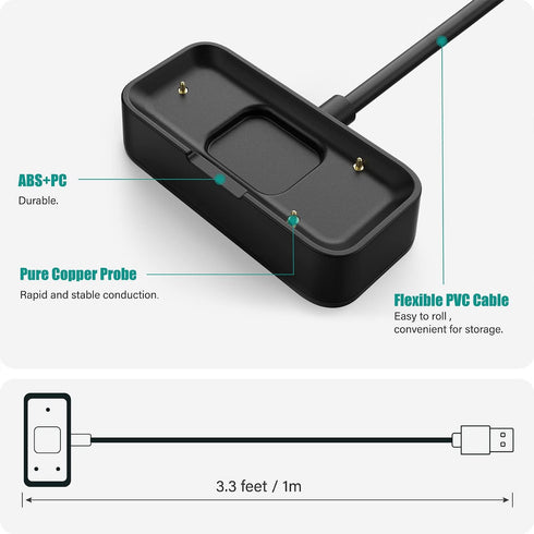 Cuifati for Withings Pulse HR Wristband Charger Cable, MagneticUSB Charging Cable 1M, Pulse HR Smart Wristband Charging Cable Replacement...