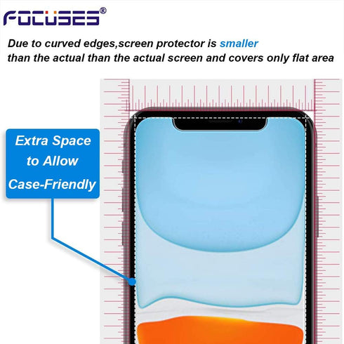 iPhone 11 Screen Protector, iPhone XR Screen Protector, Anti Blue Light Tempered Glass Film for iPhone XR & iPhone 11,3-Pack...