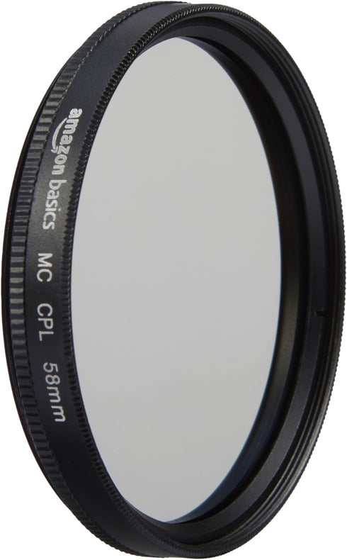 Amazon Basics Circular Polarizer Camera Lens Filter - 58 mm...
