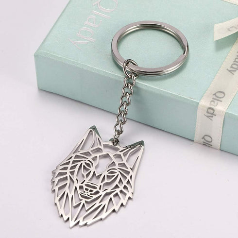 VASSAGO Stainless Steel Hollow Out Animal Keychain Backpack Car Purse Keys Accessories Purse Charm Key Ring for Men and Women...