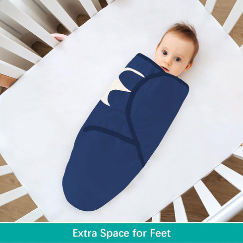 Biloban Baby Swaddles 0-3 Months for Boy Girls, Baby Swaddle, Newborn Swaddle, Cotton Swaddle Blanket, Newborn Essentials, Grey & Navy, 2 Pack...