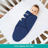 Biloban Baby Swaddles 0-3 Months for Boy Girls, Baby Swaddle, Newborn Swaddle, Cotton Swaddle Blanket, Newborn Essentials, Grey & Navy, 2 Pack...