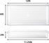4 Pack 12"x 6" Large Size Clear Plastic Desk Drawer Organizer Tray Bathroom Office Kitchen Utensils Silverware Gadgets Dividers Desk Drawer Storag...