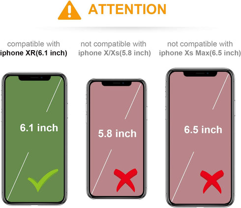 KIHUWEY Compatible with iPhone XR Wallet Case Credit Card Holder, Premium Leather Kickstand Durable Shockproof Protective Cover for iPhone XR 6.1 ...