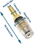 4Pcs Brass Crystal Long M8 Binding Post Heavy Duty Gold Plated Banana Jacks Insulated Binding Post for Speaker Amplifier Terminal Connector...