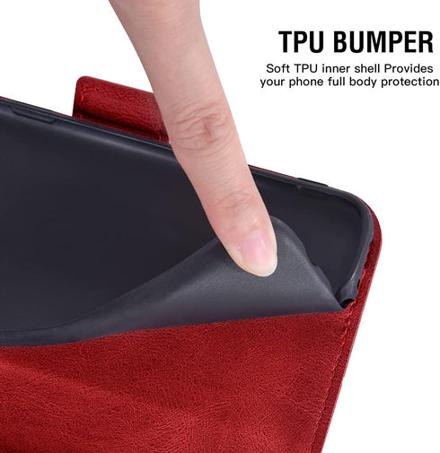 Asuwish Compatible with iPhone 14 Plus 6.7 inch Wallet Case and Tempered Glass Screen Protector Leather Flip Card Holder Stand Cell Accessories Ph...