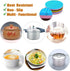 5 Pack Extra Thick Silicone Trivets Heat Resistant Pot Holder and Oven Mitts,Trivets for Hot Dishes,Nonslip Insulation Honeycomb Rubber Hot Pads f...