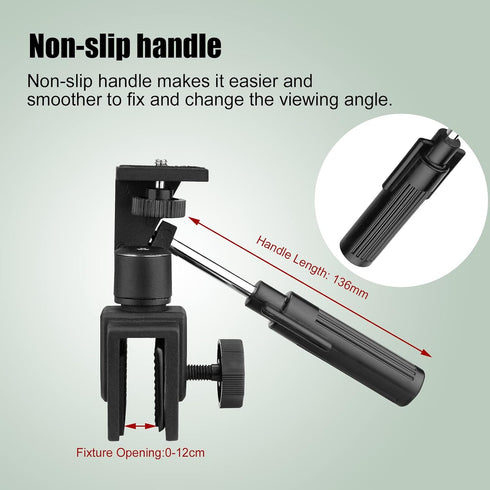 SVBONY SV126 Car Window Mount Adjustable Vehicle Clamp Mount Compact for Spotting Scope Monocular Binocular Telescope SLR Camera with Mounting Thr...